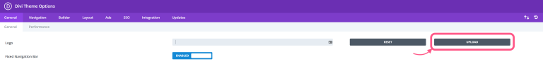 Step 4 for how to change your logo in DIVI Theme