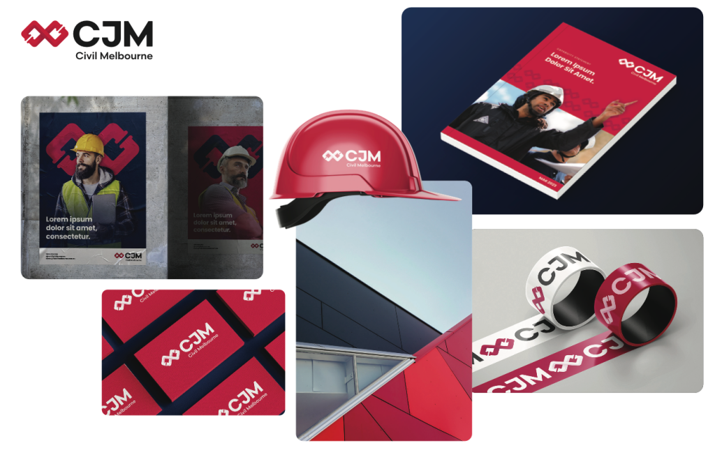 CJM branding collage